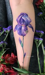 Anna Limanskaya Flower Tattoo Iris Tattoo Flower Tattoo Designs Flower Tattoo Meanings