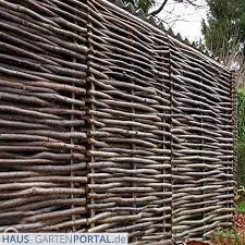 Haselnuss Flechtzaun Sichtschutz Somme Flechtzaun Zaun Naturzaun