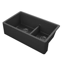 titan farmhouse granite 33 in. double