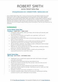 The reps you hire will determine whether you hit your targets and generate revenue. Retail Sales Rep Resume Samples Qwikresume