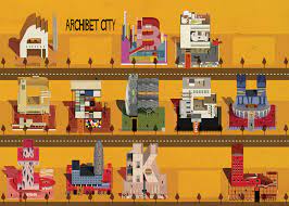Its strikingly original façade is made of up the letters of . Federico Babina S Archibet Is An Illustrated Alphabet Of Architects