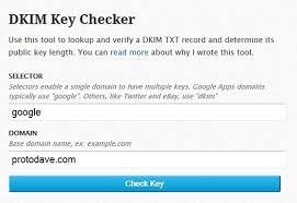 Dkim Key Checker Protodave