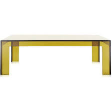 Kartell Invisible Table Low 100x100 Seaweed Green Green Coffee Tables Japanese Coffee Table Japanese Furniture