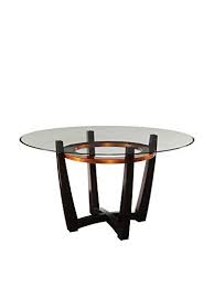 Bassett Mirror Co Elation Dining Table Glass Round Dining Table Dining Table Copper Round Glass Table