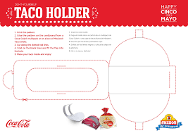 Cinco De Mayo Food And Free Printables Cokefiesta Taco Holders Happy Taco Cinco De Mayo