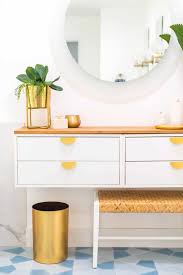 How to hack these items? Diy Dressing Table How To Make An Ikea Vanity Hack Sugar Cloth