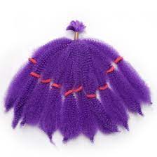 A wide variety of purple braiding hair options are available to you, such as hair extension type, virgin hair, and hair grade. 5 Packs Afro Kinky Curly Twist Synthetic Braiding Hair Extensions For Women Elighty