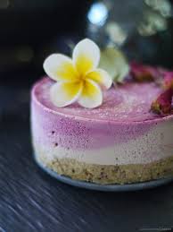 Pink Pitaya And Rose Raw Cheesecake Oil Free Dairy Free Grain Free Refined Sugar Free Tortas Comida Dulces