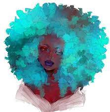 big hair don t care natuurlijk haar haar kunst illustratie