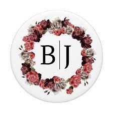 Amazon.com: Letter B J Initials Monogram Rose Wedding Flower BJ : Cell  Phones & Accessories