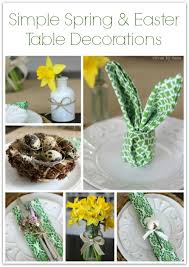 A sophisticated easter table inspired by the colors of spring. Simple Spring Easter Table Decorations Driven By Decor