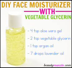 diy vegetable glycerin face moisturizer