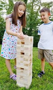 Backyard jenga is allowed for children from 6 years. 5 Giant Games That Make Every Outdoor Event More Fun Game On Mom