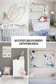 Your nursery should be a special sanctuary for you and your bub, so you've got to make it comfortable, practical, personal and beautiful. 20 Cutest Girl S Nursery Artwork Ideas Shelterness