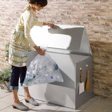 大きく開くガルバ製ゴミ保管庫 スリム 幅100奥行37cm 通販 ディノス ディノス 倉庫 おしゃれ ガルバ