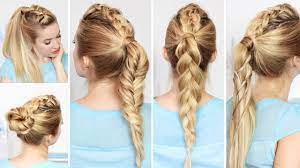 Les cheveux longs incarnent le glamour et la féminité. Coiffures Pour La Rentree Scolaire L Ecole Queue De Cheval Tressee Tous Les Jours Cheveux Long Youtube