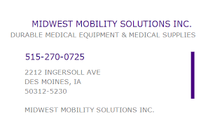 Look for midwest mobility solutions now!. 1841470549 Npi Number Midwest Mobility Solutions Inc Des Moines Ia Npi Registry Medical Coding Library Www Hipaaspace Com C 2021