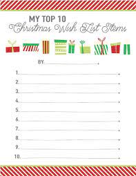 Create & share gift idea lists in a private, online family group. Printable Christmas List Templates Live Craft Eat