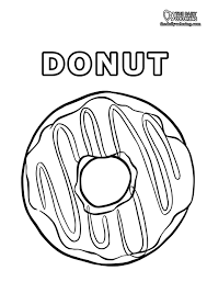 Donut coloring page doughnut coloring page useful as book kids. E Q4klalc4 Tm