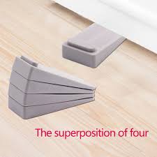 It better to use it as an outdoor mat to trap anything stuck underneath the shoes that could scratch or leave marks on your hardwood flooring. Buy Hiveseen 4 Pcs Door Wedge Stopper Heavy Duty Slip Resistant Rubber Adjustable Height Well On Tiles Carpet Wood And Laminate Floor Wind Buffer For Interior Bathroom Kitchen Children S Room Door Online In