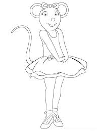 Download this adorable dog printable to delight your child. Angelina Ballerina Coloring Pages Free Printable Angelina Ballerina Coloring Pages