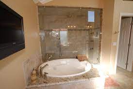 Custom Walk In Showers Custom Steam Room Enclosure For Master Bathroom With Spa Tub Walk In Steam Shower Enclosure Shower Enclosure Spa Tub