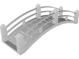 Bridge Model Japanese Bridge 3d Model For 3ds Max Maya Cinema 4d Lightwave 3d Model Bridge Model Japanese