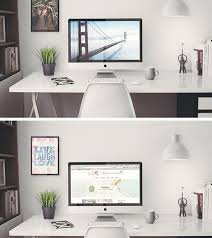 Imac Retina 5k Office Free Psd Mockup Template Mockup Free Psd Mockup Psd Free Psd Mockups Templates