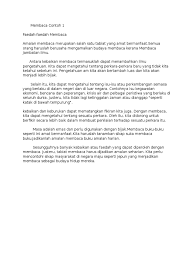 Boleh diajar dengan cara langkah demi langkah. Faedah Membaca