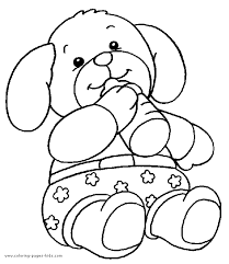 Print this coloring page and fill it with colors of love. Teddy Bear Color Sheet