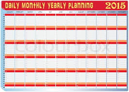 vector of planning chart of all daily stock vector colourbox