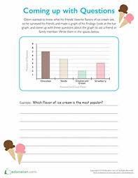Ice Cream Bar Graph Worksheet Education Com Icecream Bar Bar Graphs Graphing