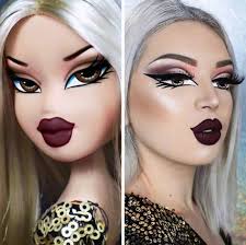 صور مكياج بنات تشبه الدمى صور بنات Creative Makeup Bratz Doll Makeup Halloween Makeup Scary