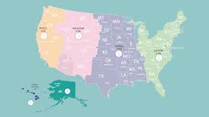 Las Zonas Horarias De Estados Unidos Mapa De Estados Unidos Mapas Mapas De Carreteras