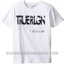 True Religion Kids Boys Shadow Tee Big Kids White T Shirt