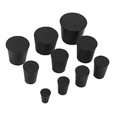 19 Pack 10 Assorted Sizes 000 7 Solid Rubber Stoppers
