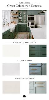 A Green Kitchen Palette Offers Spring Time Style Year Round Green Cabinets In Any Shade Pair Beautifull Green Cabinets Farmhouse Kitchen Remodel Green Kitchen