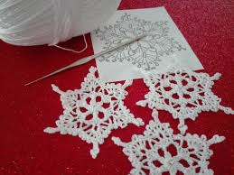 Qualche piastrelle a filet che potrebbe essere utilizzata per effettuare dei cucini d'arredo, dei copritavolo ed altro. Uncinetto Come Creare Fiocchi Di Neve Natalizi Arte Del Ricamo
