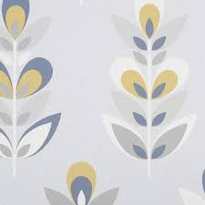 Fresco marble geometric wallpaper navy | wilko. Retro Floral Navy Yellow Wallpaper Grey Wallpaper Fresco