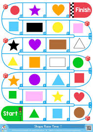 Worksheet 1 is a picture which shows the main two dimensional shapes with their names. Preschool Worksheets Colors Learning Shapes Race Time Bingobongo English Esl And Boardgames Fun Adding Subtracting Samsfriedchickenanddonuts