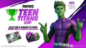 After three years since his original appearance in the fortnite infinity war ltm, thanos will finally be coming to the item shop as a wearable outfit soon. Fortnite Teen Titans Cup Kostenlose Haut Format Punktesystem Und Mehr Von Beast Boy