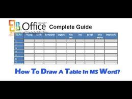How To Insert Table In Ms Word Complete Guide By Tht Team In 2020 Ms Word Words Word 2007
