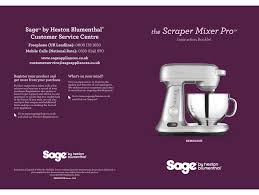 sage the scraper mixer pro bem800uk