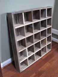 Pallet Wood Cubby Organizer Shelves Scavenger Chic Wood Cubby Bookshelves Diy Wood Storage Shelves