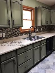 The Time I Flipped A Golden Oak Kitchen To Green Using Junk Monkey Paint So Easy Budget Kitchen Remodel Cheap Kitchen Remodel Kitchen Remodel Cost