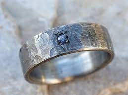 Viking Mens Silver Ring Gemstone Industrial Wedding Band Men Etsy Cool Rings For Men Mens Silver Rings Engagement Rings For Men