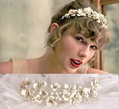 Taylor Swift Tiara Headband, Vintage Hairpiece, Swiftie Bride Evermore  Halo, Boho Bridal Accessories, Wedding Tiara WILLOW SET