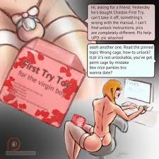 Pictured bondage-chastity belt M-bondage