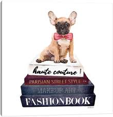 French bulldog white marble statue stone dog figurine russian art sculpture. French Bulldogs Canvas Wall Art Icanvas