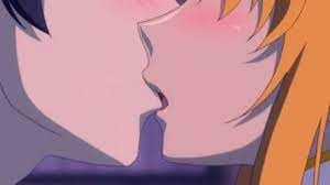 The couple kisses, but quickly starts to hesitate. Anime Kiss Saliva Gif Animekiss Saliva Kissing Discover Share Gifs
